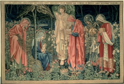 The Adoration of the Magi, made by William Morris and Co., Merton Abbey by Edward Burne Jones
